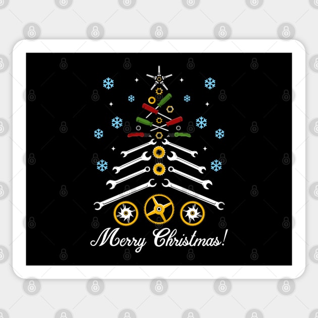 Mechanic Christmas Tree Sticker by KsuAnn